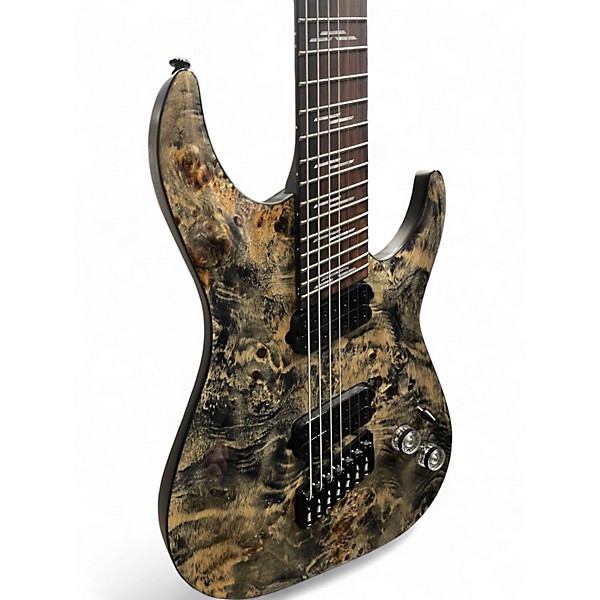 Used Schecter Guitar Research Omen Elite 7MS Charcoal Solid Body Electric Guitar