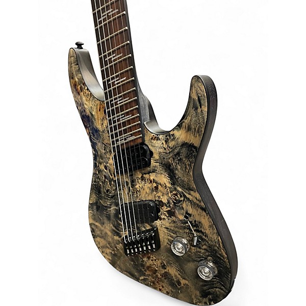 Used Schecter Guitar Research Omen Elite 7MS Charcoal Solid Body Electric Guitar