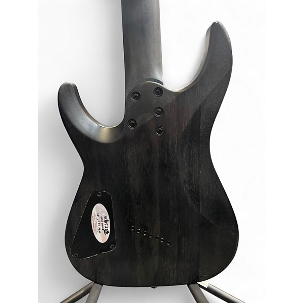 Used Schecter Guitar Research Omen Elite 7MS Charcoal Solid Body Electric Guitar