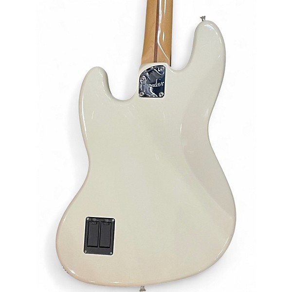 Used Fender Player Plus Jass Bass White Electric Bass Guitar
