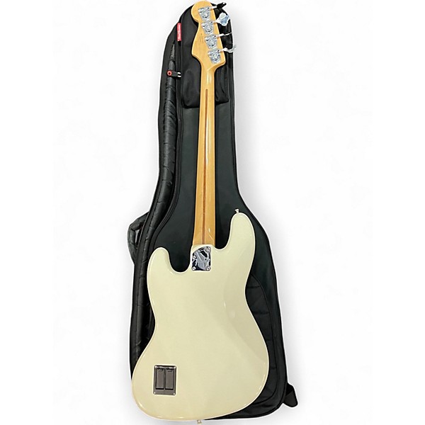 Used Fender Player Plus Jass Bass White Electric Bass Guitar