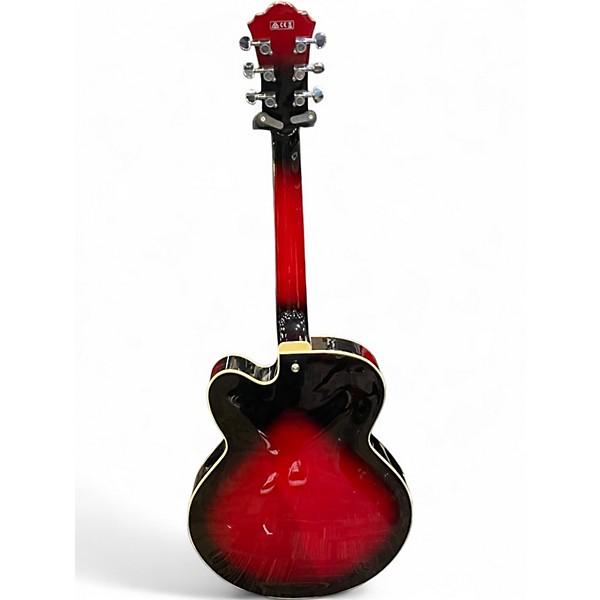 Used Ibanez AF75 Trans Red Sunburst Hollow Body Electric Guitar