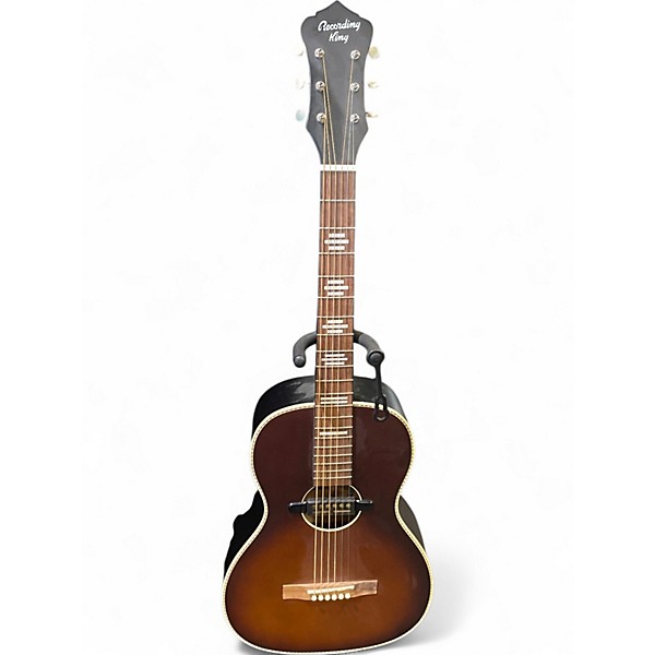 Used Recording King RPS-7-e Tobacco Sunburst Acoustic Electric Guitar