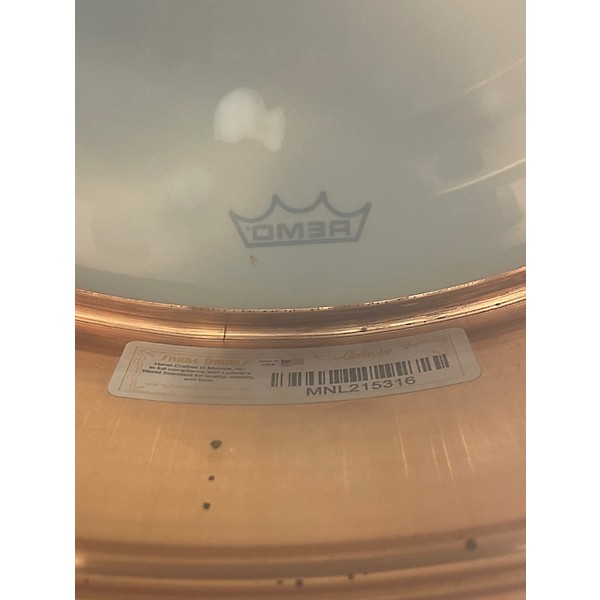 Used Ludwig 6.5X14 Copperphonic Raw Copper Drum