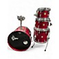 Used Gretsch Drums 5 Piece USA Custom Satin Red Drum Kit thumbnail
