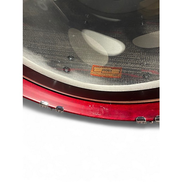 Used Gretsch Drums 5 Piece USA Custom Satin Red Drum Kit