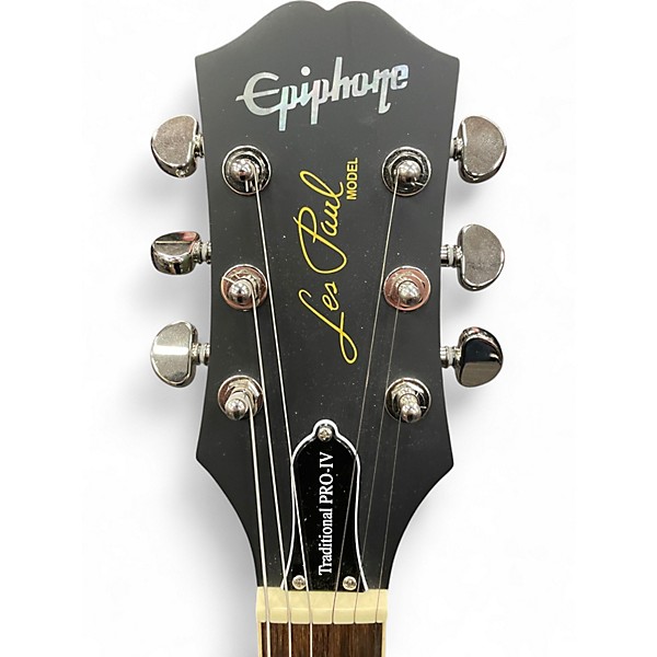 Used Epiphone Les Paul Traditional Pro IV Blue Burst Solid Body Electric Guitar