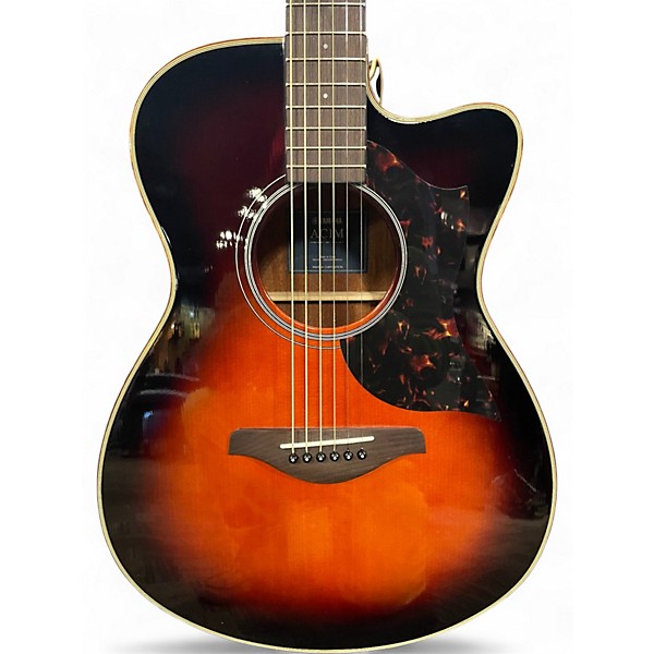 Used 2020s Yamaha AC1M 2 Tone Sunburst Acoustic Electric Guitar