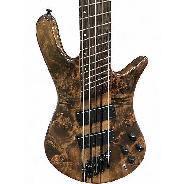 Used Spector DIMENSION 5 MULTI-SCALE BURL Electric Bass Guitar
