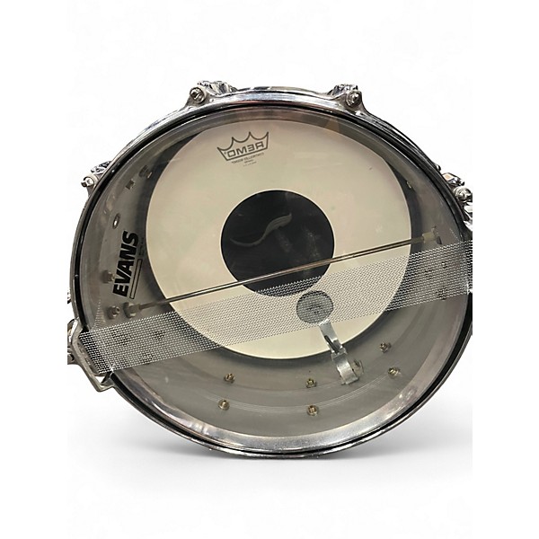 Used TAMA 6.5X14 No. 8005 Imperialstar King-Beat Steel Snare Drum Silver Drum