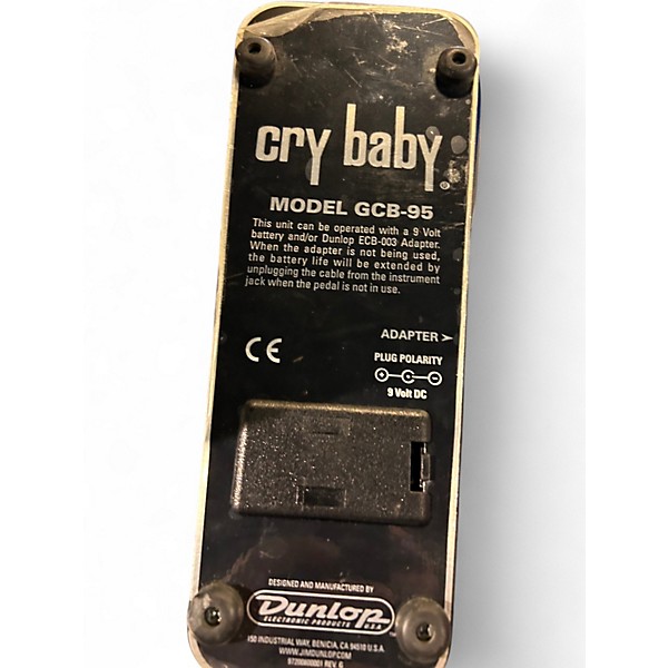 Used Dunlop GCB95 Original Crybaby Wah Effect Pedal
