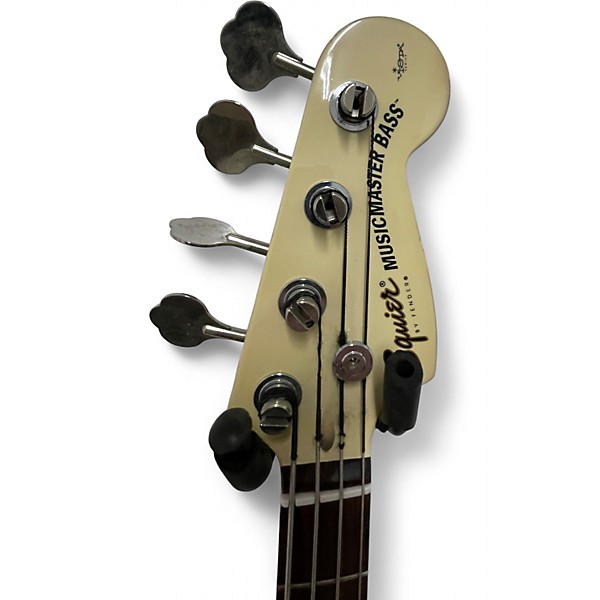 Used Squier MUSICMASTER BASS White Electric Bass Guitar