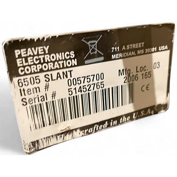 Used Peavey 6505 4x12 Slant Guitar Cabinet