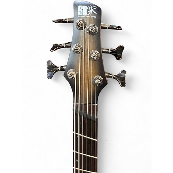Used Ibanez SRC6MS BLACK STAINED BURST LOW GLOSS Electric Bass Guitar