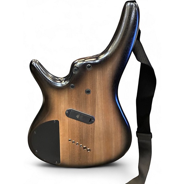 Used Ibanez SRC6MS BLACK STAINED BURST LOW GLOSS Electric Bass Guitar