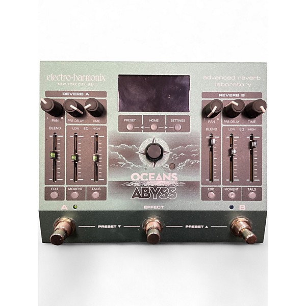 Used Electro-Harmonix Oceans abyss advanced reverb Effect Pedal