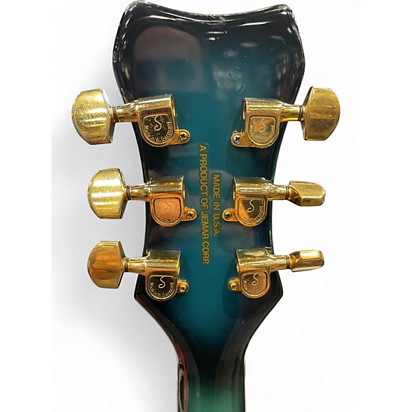 Vintage 1980 Hagan NIGHTWATCH Emerald Green Solid Body Electric Guitar