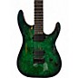 Used Schecter Guitar Research CR6 TRANS GREEN Solid Body Electric Guitar