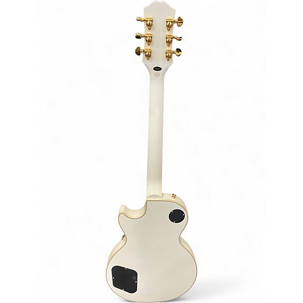 Used Epiphone Les Paul Custom Alpine White Solid Body Electric Guitar