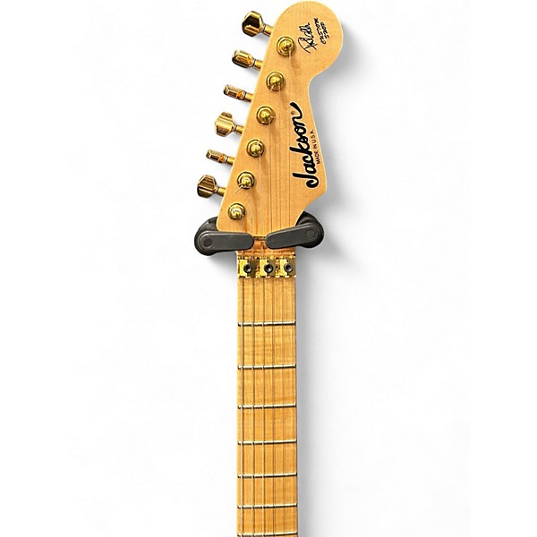 Used 2025 Jackson Custom Shop Phil Collen PC1 Cherry Sunburst Quilt Solid Body Electric Guitar