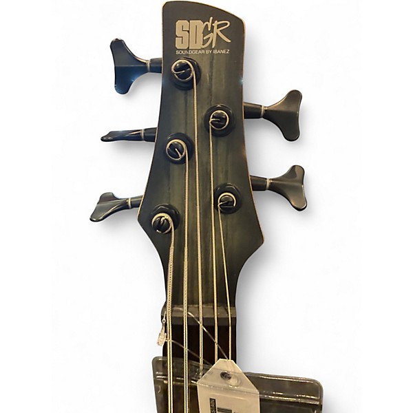 Used Ibanez SR605E 5 String BLACK STAIN Electric Bass Guitar