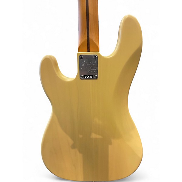 Used Squier 40th Anniversary Precision Bass Vintage White Electric Bass Guitar