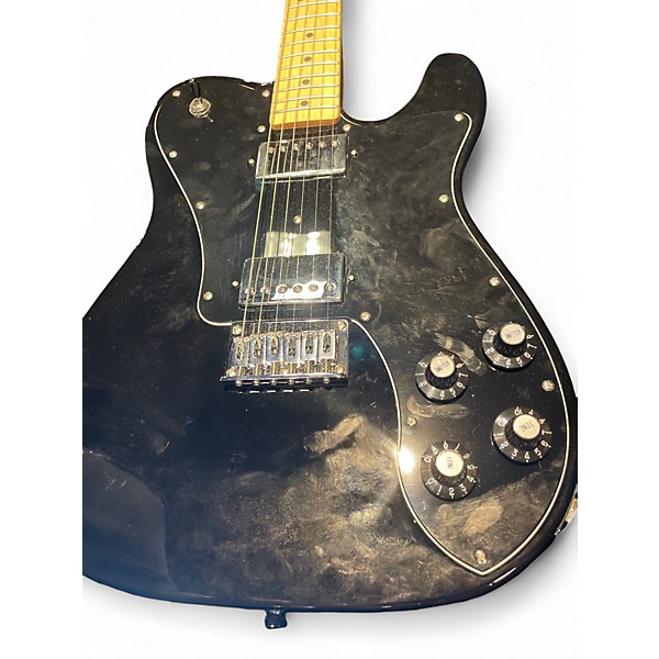 Used Squier Telecaster Black Solid Body Electric Guitar