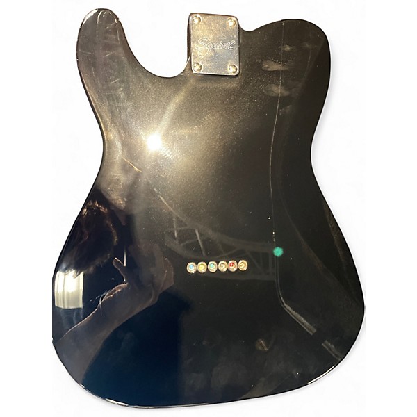 Used Squier Telecaster Black Solid Body Electric Guitar