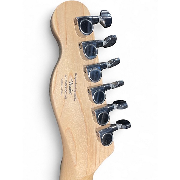 Used Squier Telecaster Black Solid Body Electric Guitar