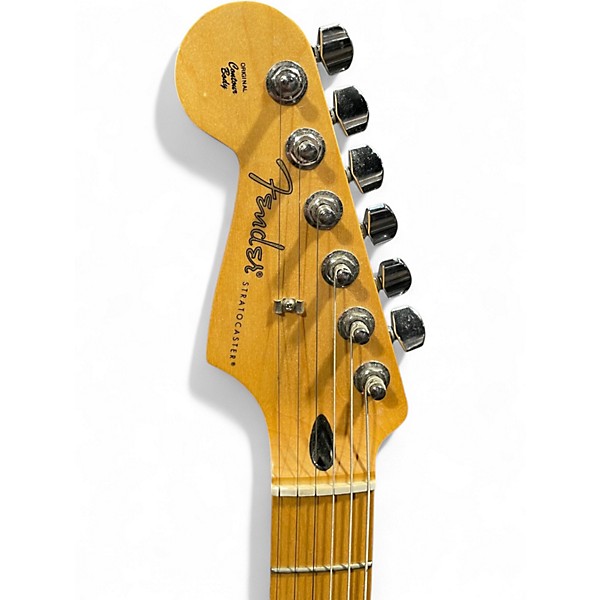 Used Fender Player Stratocaster Left Handed Blue Metallic Solid Body Electric Guitar