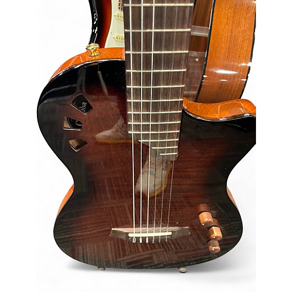 Used Cordoba Stage Brown Classical Acoustic Electric Guitar