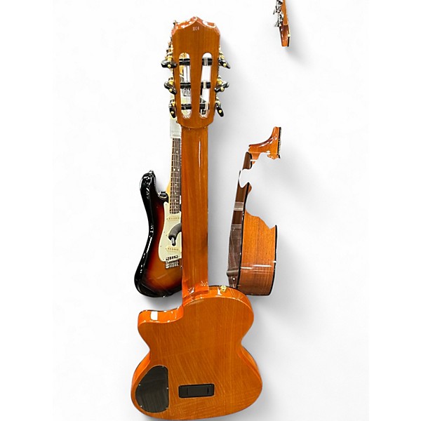 Used Cordoba Stage Brown Classical Acoustic Electric Guitar