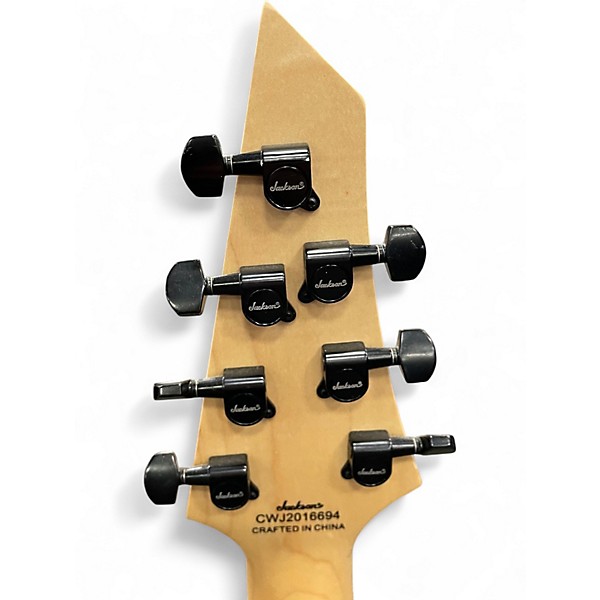 Used Jackson JS22-7 Dinky 7 String Black Solid Body Electric Guitar