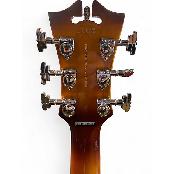 Used D'Angelico Premier Mini DC XT Honey Burst Hollow Body Electric Guitar