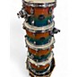 Used Mapex 6 Piece Studioease FAST TOM 6-Piece SHELL PACK OCEAN SUNSET Drum Kit