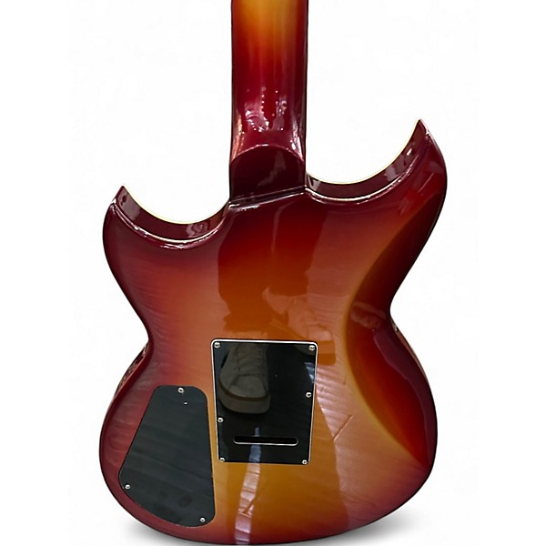 Used Reverend Reeves Gabrel Dirtbike Metallic Cherry Sunburst Solid Body Electric Guitar