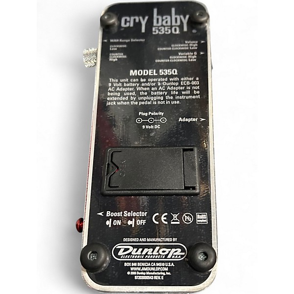 Used Crybaby 535QC Wah Ltd Edition Chrome Effect Pedal