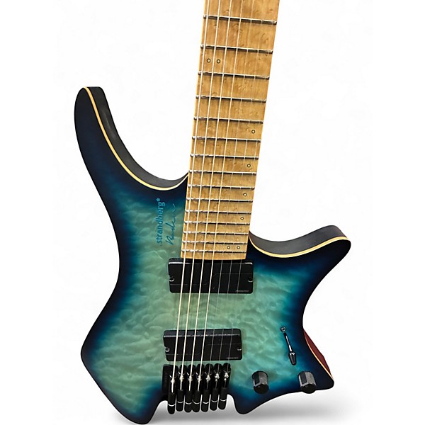 Used strandberg Boden Standard 7 Blue Flamed Maple Solid Body Electric Guitar