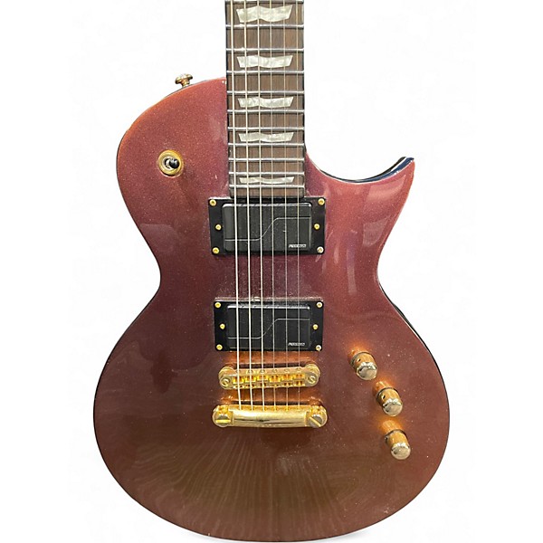 Used ESP LTD EC1000 Deluxe Gold Solid Body Electric Guitar