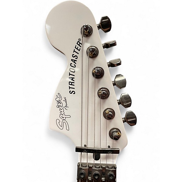 Used Squier Contemporary Stratocaster HH Olympic White Solid Body Electric Guitar