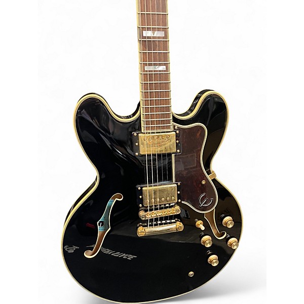 Used Epiphone SHERATON II PRO Ebony Hollow Body Electric Guitar