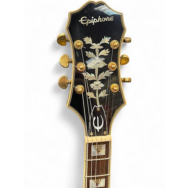 Used Epiphone SHERATON II PRO Ebony Hollow Body Electric Guitar