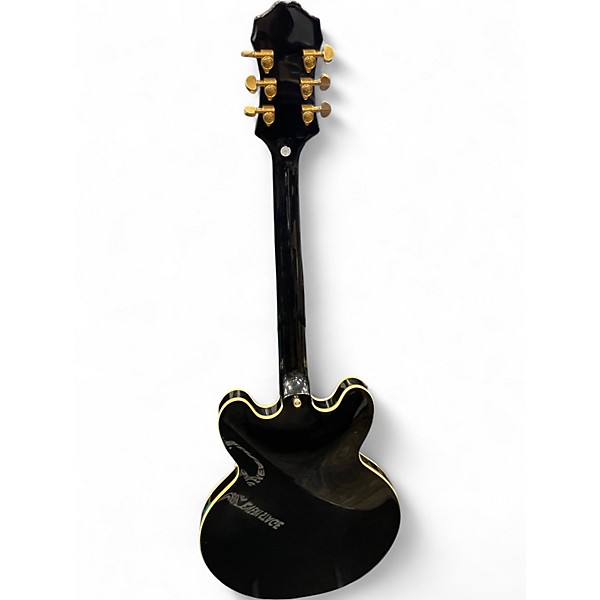 Used Epiphone SHERATON II PRO Ebony Hollow Body Electric Guitar