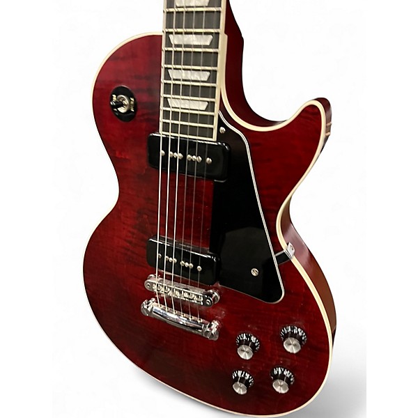 Used Gibson Les Paul Classic Player Plus Candy Red Burst Solid Body Electric Guitar