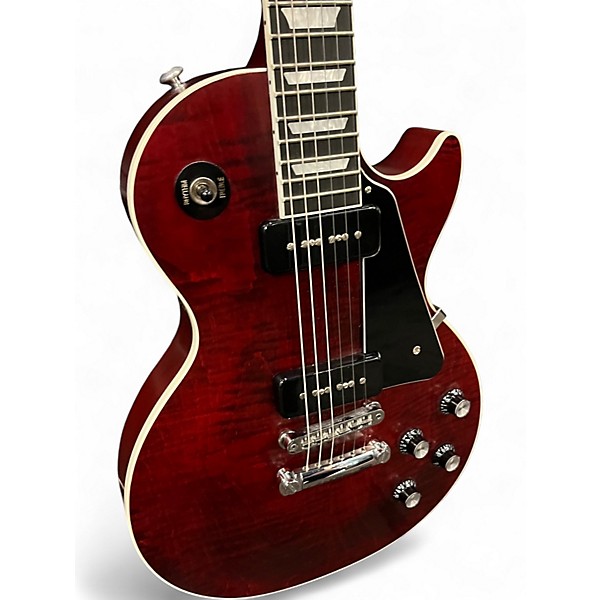 Used Gibson Les Paul Classic Player Plus Candy Red Burst Solid Body Electric Guitar