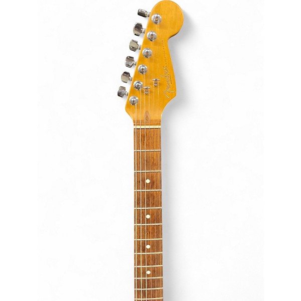 Used 1998 Fender Standard Stratocaster Black Solid Body Electric Guitar