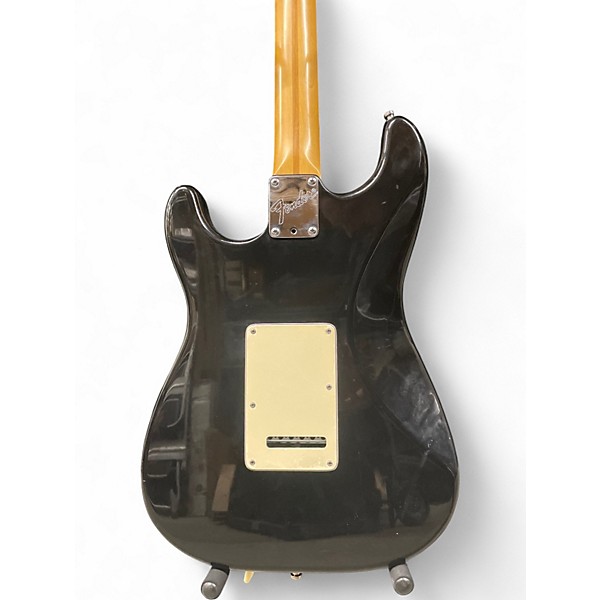 Used 1998 Fender Standard Stratocaster Black Solid Body Electric Guitar