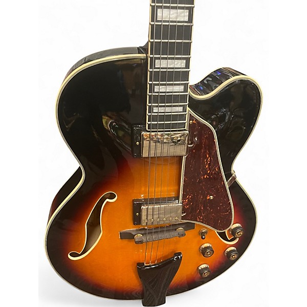 Used Ibanez AF95 Brown Sunburst Hollow Body Electric Guitar