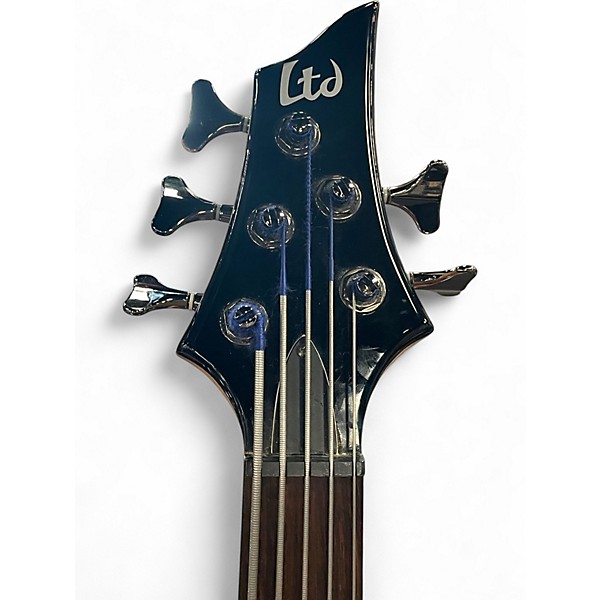 Used ESP LTD B55 5 String BLACK Electric Bass Guitar