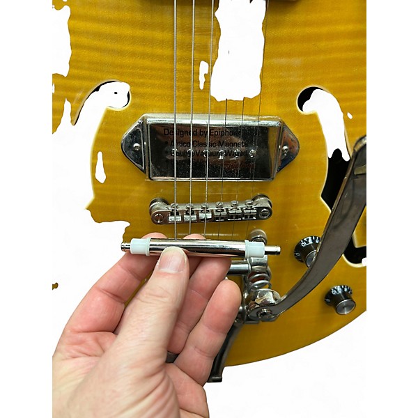 Used Epiphone Wildkat AN flame maple Hollow Body Electric Guitar